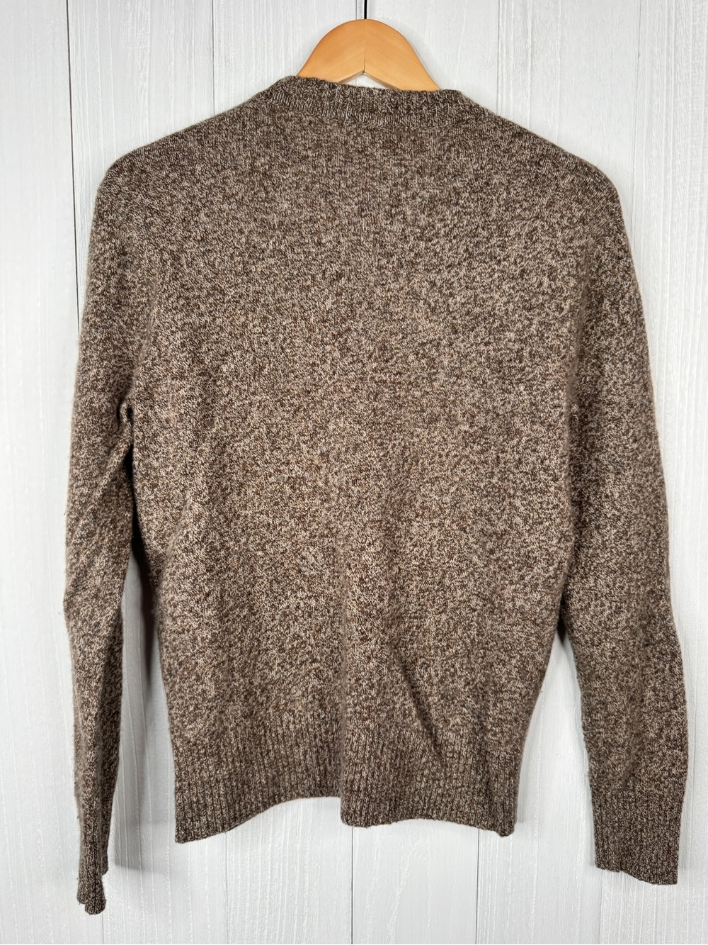 J.Crew Men’s Heather Brown Crewneck Sweater - Picture 3 of 3